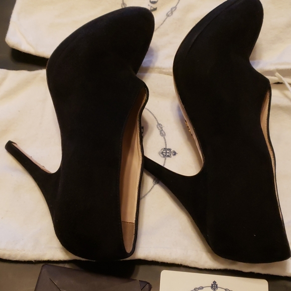 Prada black ⚫ Suede heels - Picture 10 of 11